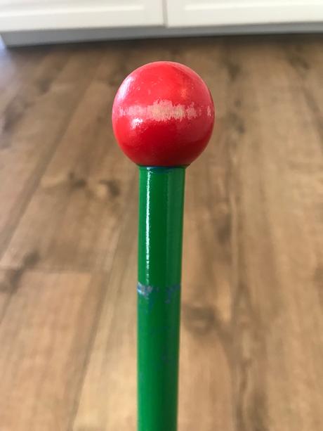 Drevená hračka na tlačenie, 