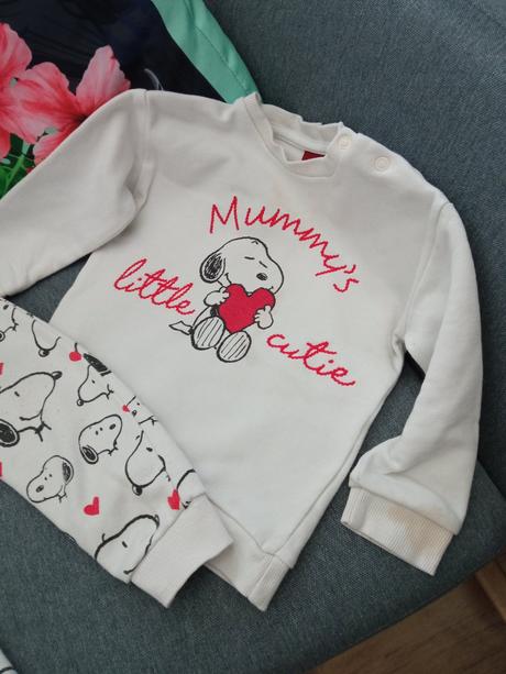 Snoopy súprava tepláky mikina, tesco,80
