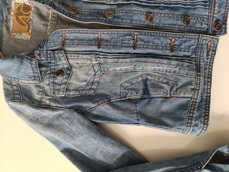 Dámska riflova bunda ac, s