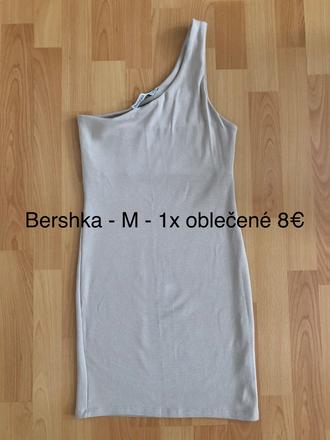 Šaty na jedno rameno, bershka,m