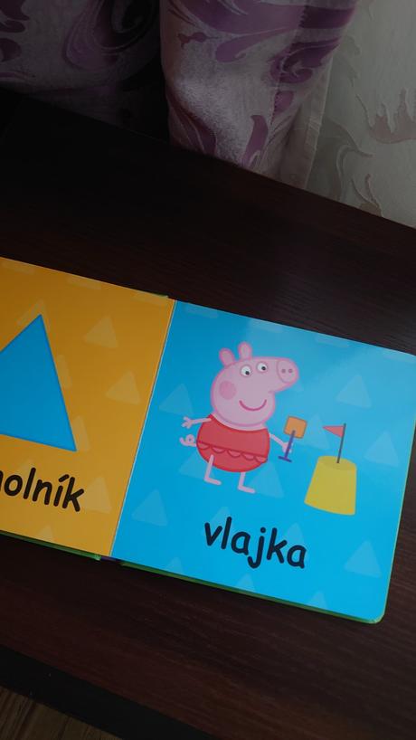 Peppa pig kniha tvary, 