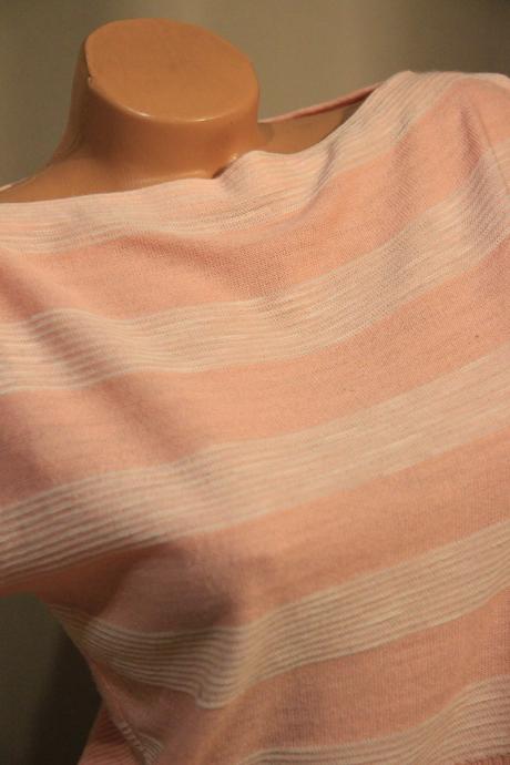 Ružový pletený top, xs, xs