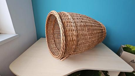 Veľký prútený kôš, 74 cm, hnedý, 
