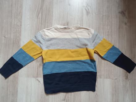 Pásikavý sveter, h&m,110