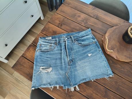 Levis 501 riflová sukňa 30-l, levis,l