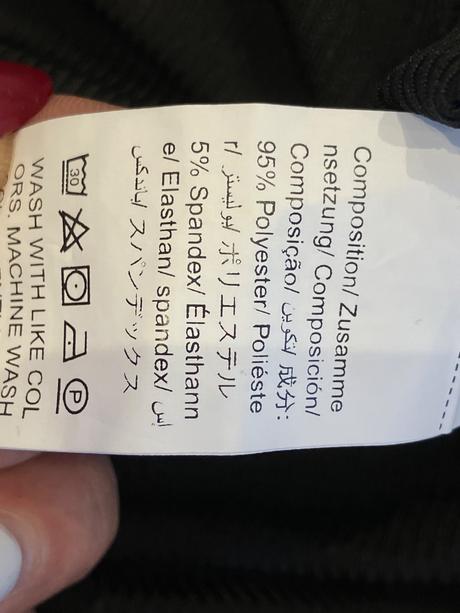 Dámsky top s volánom čierny skue (l), l