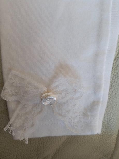 Biele slávnostné legíny 80, 80