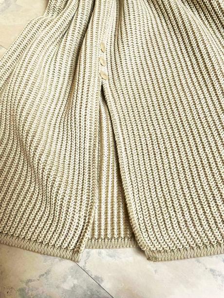 Hrubá dlhá pletená sukňa xl/xxl, xl