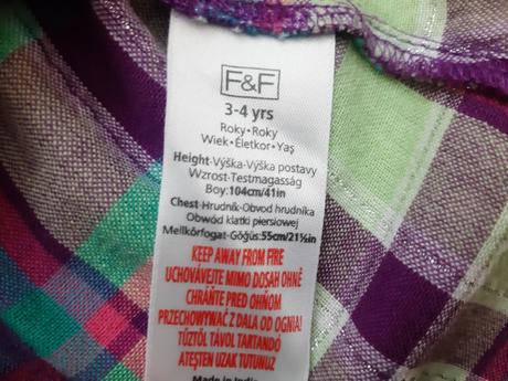 Detská košeľa, f&f,110