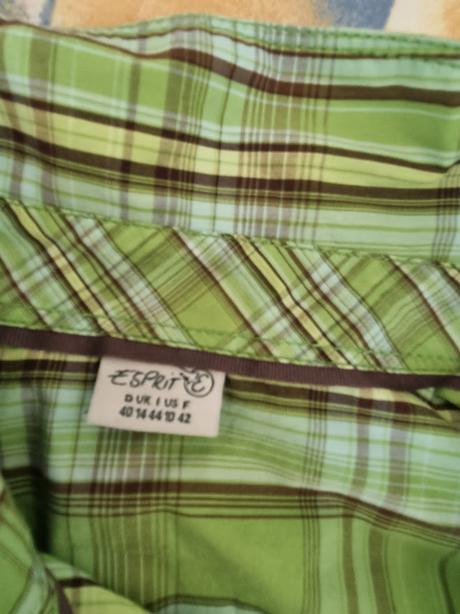Bledozelená košieľková blúzka esprit veľ. 40, esprit,40