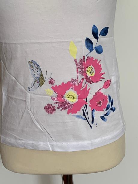 C&a palomino biele tričko s kvietkami, c&a,122