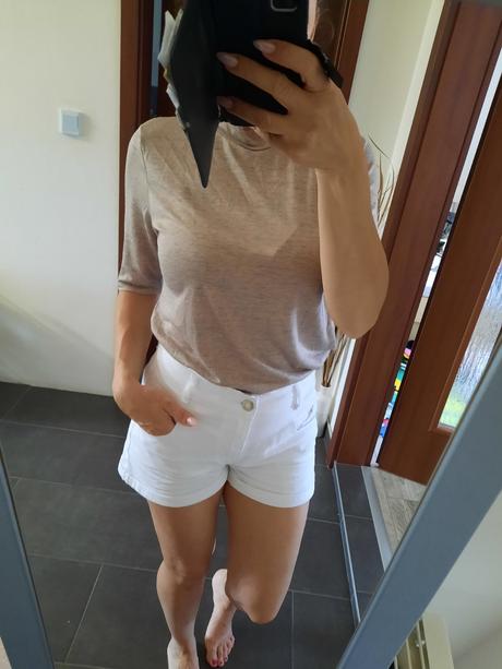 Rolákové tričko m/l, lindex,m