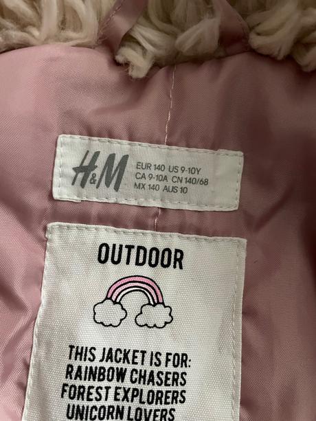 Bundička vatovaná 9-10 rokov, h&m,140
