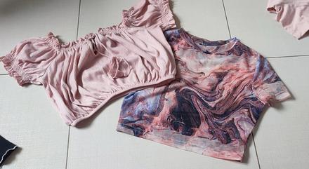 2 x cropp top, xs