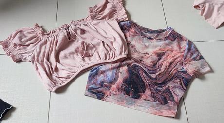 2 x cropp top, xs