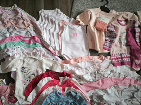 Mega balík oblečenia pre dievčatko do 3 mesiacov, 50–62