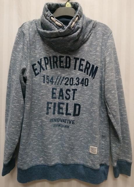Modro sivá mikina, east field, 158-164 cm, 164