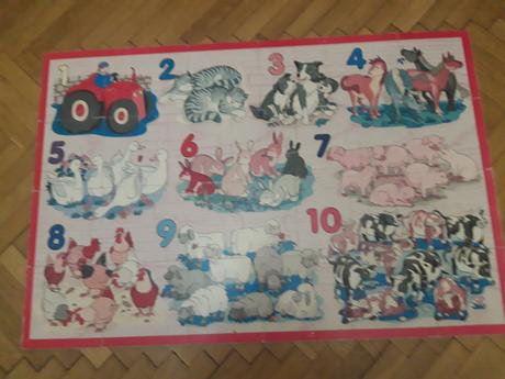 Veĺké drevené puzzle,