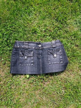 Riflova mini sukňa, m