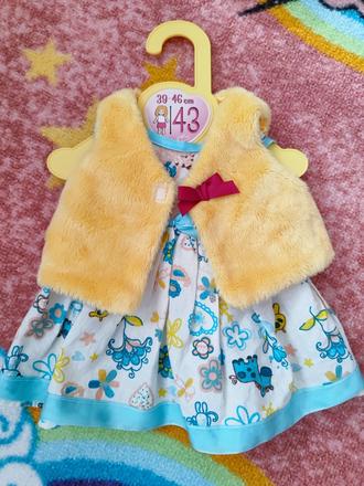 Baby born žltý komplet,
