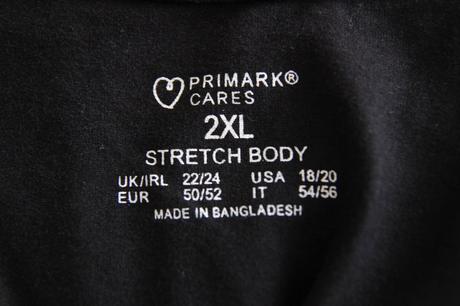 Čierny bavlnený body top, 2xl, primark,xxl