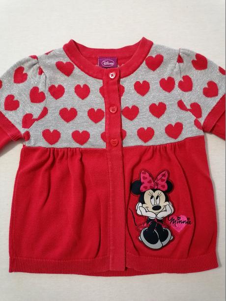 Svetrik minnie strieborno-červeny, george,92