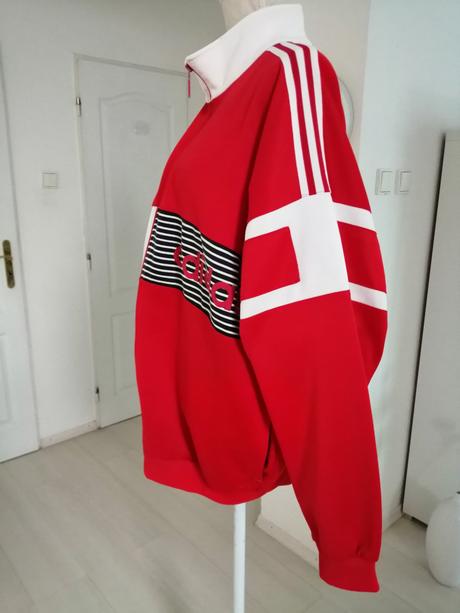 Mikina pánska značková adidas červená vel. xxxl xl, adidas,xxxl