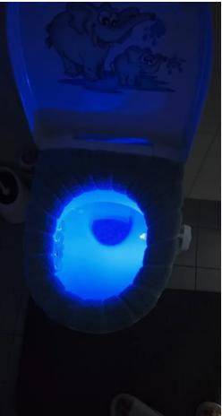 Svetlo do wc so senzorom pohybu, 