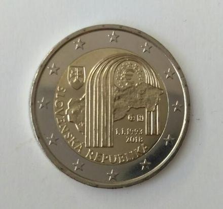 Slovenská pamätná 2 eurová minca roku 2018,