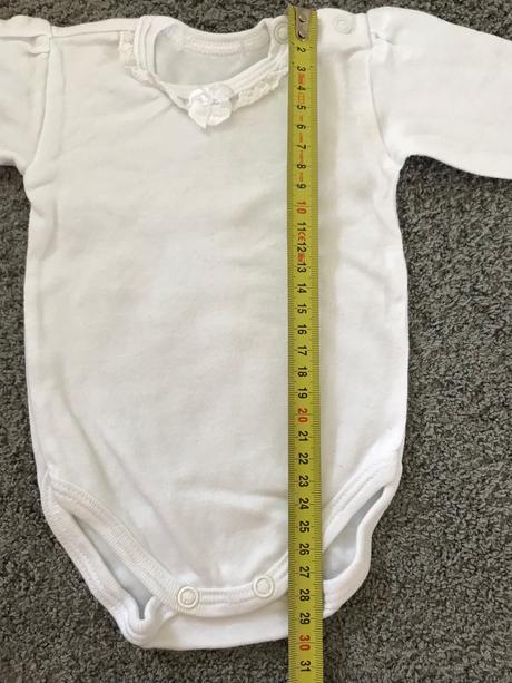 Biele body 50/56, lafel,50