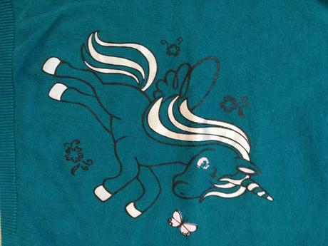 Pulovrik s jednorozcom, bonprix,104