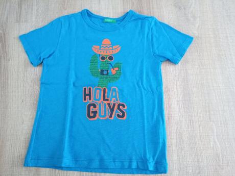 Modré tričko benetton, benetton,110