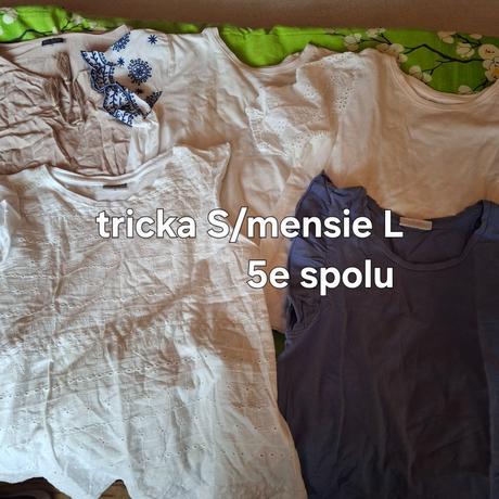 Tričká s/menšie l, pepco,s