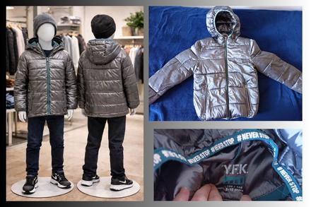 Zimná bunda s kapucňou v. 134 / 140, kik,134