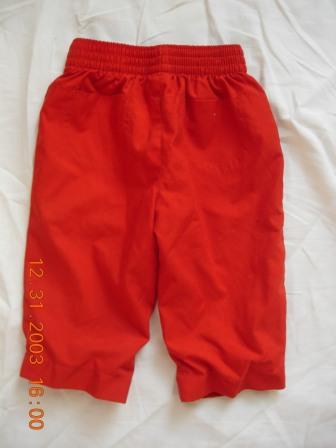 Červené zateplené nohavice gap č. 74, gap,74