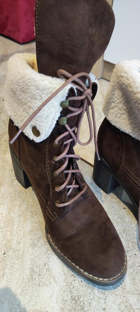 Kotnikove čižmičky s kožušinkou, deichmann,41