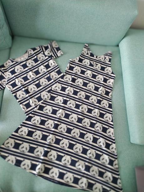 Rucne site tricko 9-11r +saty velk.s, syn+mama, 146