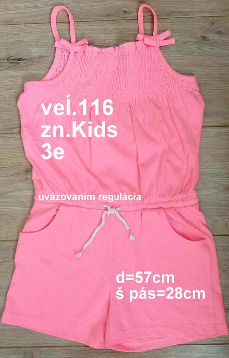 Dievčenský krátky overal 2ks, veĺ.116, kids,122
