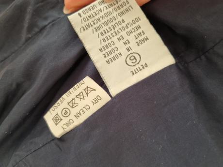 Modro-biele bodkované sako veľ. 40, 40