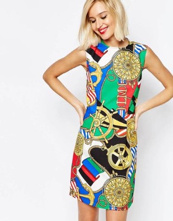 Love moschino luxusne letne damske saty vel. m/l, moschino,m