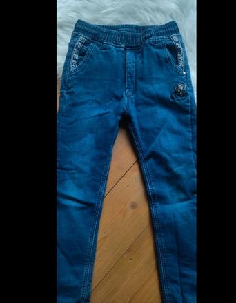 Zateplené rifle chlapc 6-8 r, 122