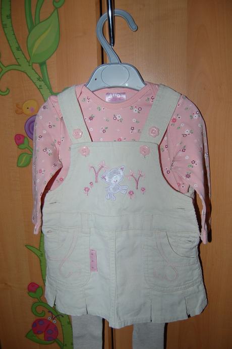 Menžestrové šatôčky + body 6-9 m - cherokee, cherokee,68