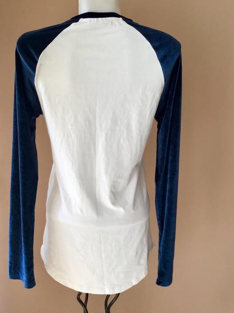 Tricko so zamatovymi rukavmi asos /83, m