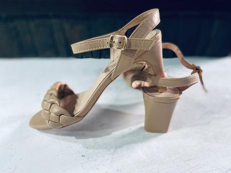 Krásne braided sandále / topánky na nízkom opätku, sinsay,38