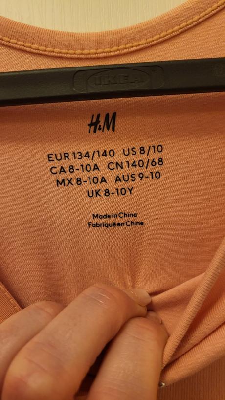 Slávnostné saty iba opraté top stav, h&m,134 / 140