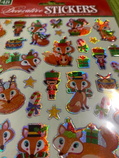 Krásne dekoratívne vianočné nálepky 3 druhy,