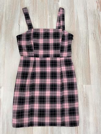 Kárované mini šaty, h&m,m
