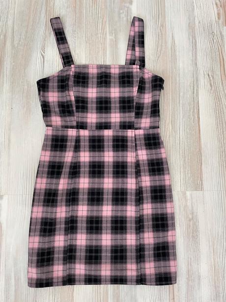 Kárované mini šaty, h&m,m