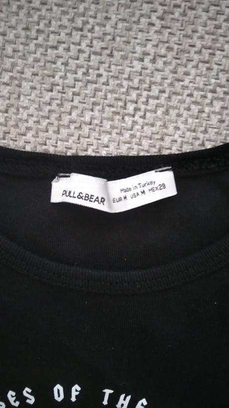 Čierne tričko s mesiacom, pull&bear,m