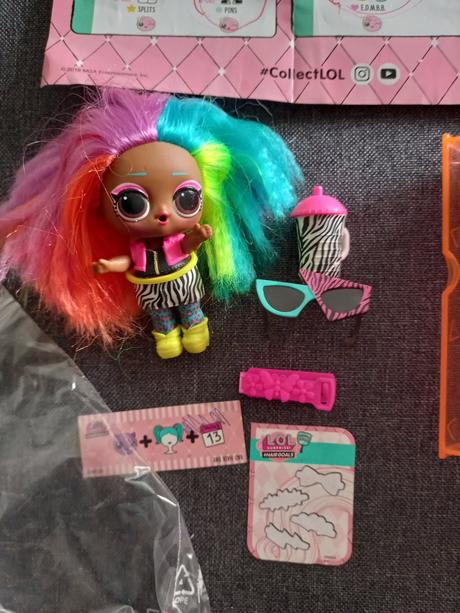 Lol valley bábika farebné vlasy, 